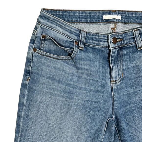 Eileen Fisher Jeans Womens Size 2 Blue Straight Leg Stretch Medium Wash Denim - Picture 7 of 16